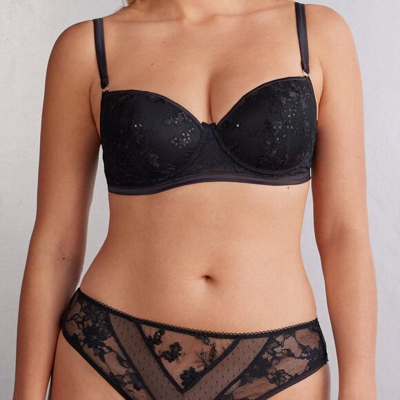 Intimissimi Lingerie 2-piece Balconette Bra (38B) and Panties (L) Set - Picture 1 of 15